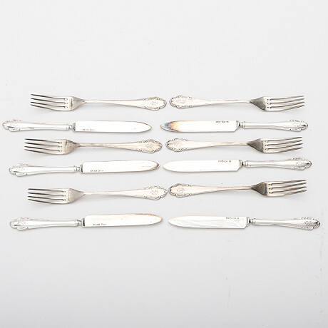 Edition Argent Starter cutlery 12 parts Silver Edition Argent Förrättsbestick 12 delar Silver