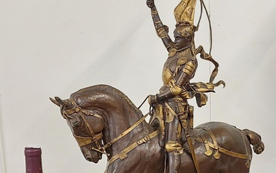 Emmanuel FREMIET (1824-1910) Jeanne d'Arc Bronze... - Lot 90 - Osenat