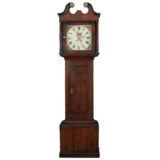 English Bert Bordoli Diminutive Tall Case Clock, 18th C