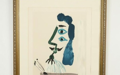 Estate signed Picasso 'Le Peintre Et Sa Palette'