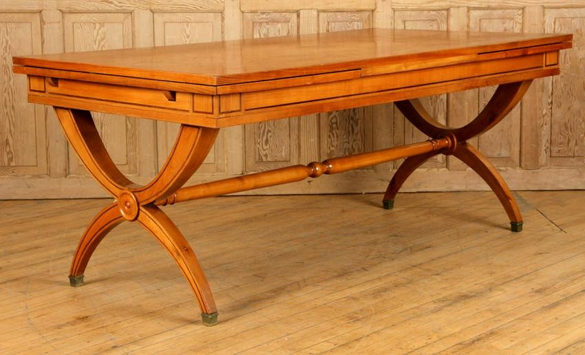 FRENCH NEOCLASSICAL STYLE CHERRY DINING TABLE