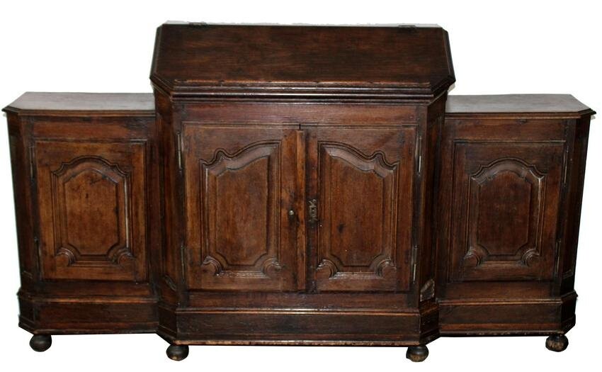 French Provincial sideboard with book rest and desk