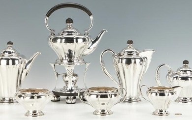 Georg Jensen "No. 3" Sterling Silver Coffee and Tea Set