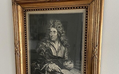 SOLD. Gerard Edelinck I: Portrait of Petri de Montarsis. Copper engraving, 18th century Frame size 52 x 46 cm. – Bruun Rasmussen Auctioneers of Fine Art