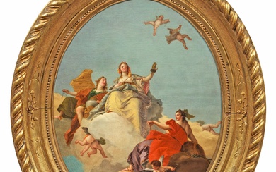 Giovanni Battista Tiepolo (1696 Venise - 1770 Madrid) Successeur du 19ème siècle ; Allégorie Composition...