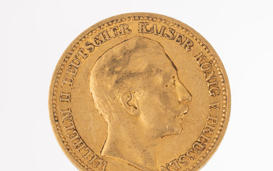 Gold coin 20 Mark , German Reich, 1894, Wilhelm II.,...