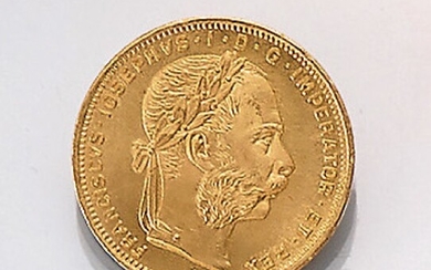Gold coin, 8 Florin 20 Swiss Francs,...