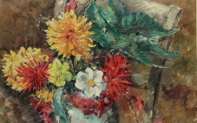 HAFFEN Lucien (1888-1968) - HST SBD "Bouquet of flowers" 50...