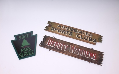 Hand Painted Pennsylvania State Park Service Signs