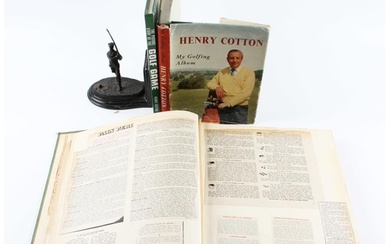 Henry Cotton 3x Open Golf Champion unusual large Scrap Book ...