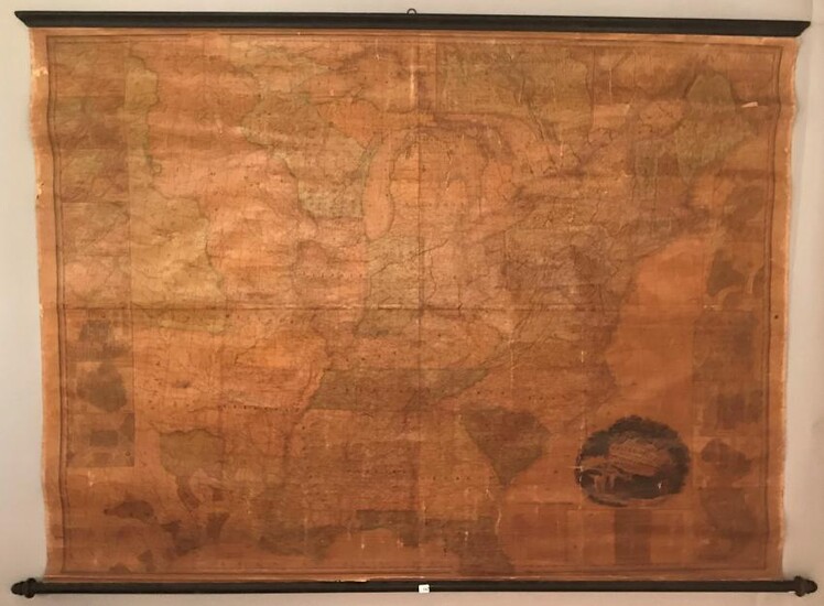 Henry S. TANNER Wall map. TANNER. Map of the United