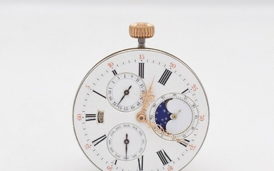 Hunting cased pocket watch-movement with minute-repetition &...