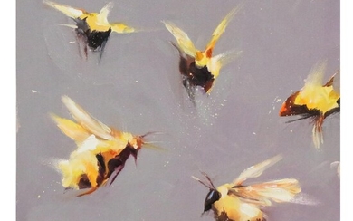 Inga Khanarina Oil Painting of Bees