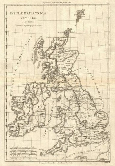 Insulae Britannicae Veteres. British Isles Ancient