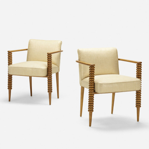 Italian, armchairs, pair