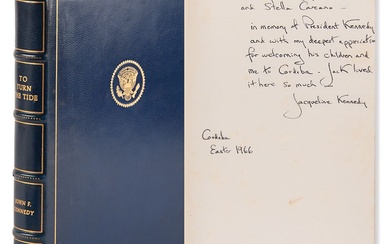 Jacqueline Kennedy's Signed Presentation Copy of To Turn the Tide by John F. Kennedy