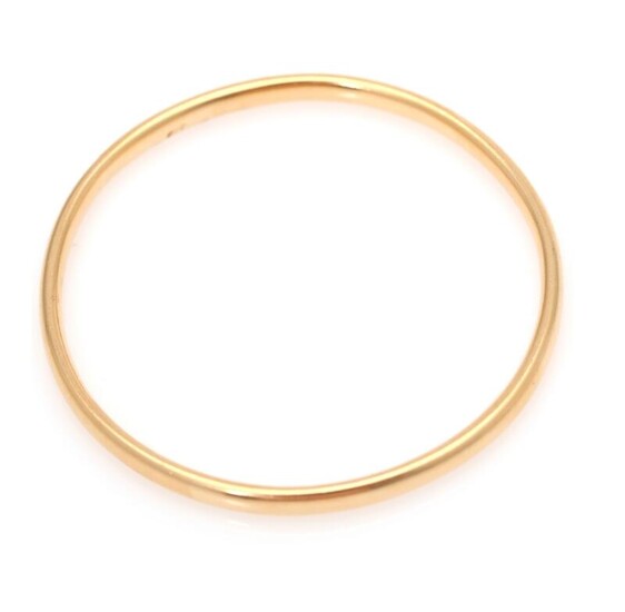 SOLD. Just Andersen: A bangle of 18k gold. Weight app. 16.0 g. W. app. 5 mm. Diam. app. 6.3 cm. – Bruun Rasmussen Auctioneers of Fine Art