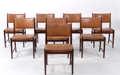 Kai Lyngfeldt Larsen. A set of eight chairs, rosewood (8)
