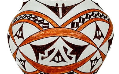 L. Reed Native American Acoma 5IN Polychrome Pot