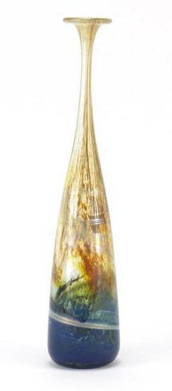 Large Michael Harris style glass vase, possibly by