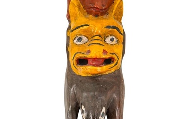 Latin American Painted Wood Mask