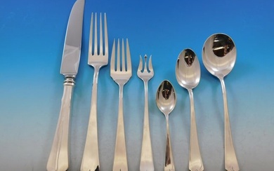 Lotus by Watson-Wallace Sterling Silver Flatware Service Set 88 pieces Dinner