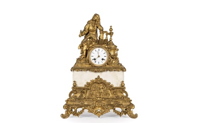 Louis Philippe Molière tablecloth clock 19th Century