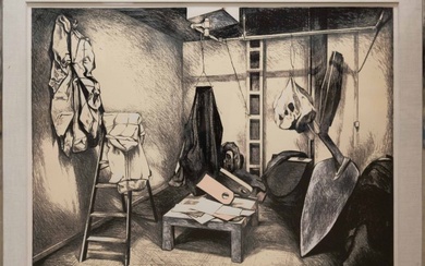 Lowell Blair Nesbitt (American, 1933-1993), "Claes Oldenburg's Studio"