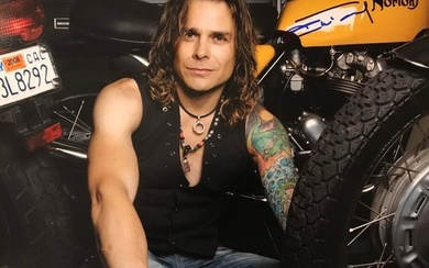 MIKE TRAMP (White Lion) signed 11x14 photo