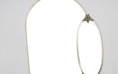 MIRRORS. An Art Deco pewter, first part of the 20th century.