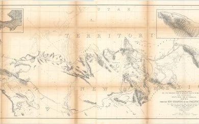 "Map No. 2. From the Rio Grande to the Pacific Ocean from Explorations and Surveys Made Under the Direction of the Hon. Jefferson Davis, Secretary of War...", Whipple, Amiel Weekes