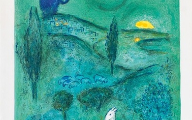 Marc Chagall (Witebsk 1887 - Paris 1985). Daphnis and Chloe: Lamon discovers Daphnis.