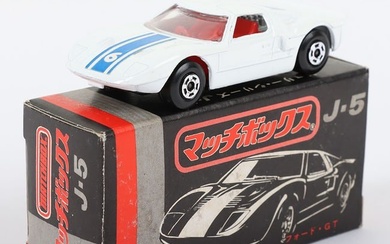 Matchbox Lesney Superfast MB-41 Ford GT with White body and WIDE 5-Spoke wheels