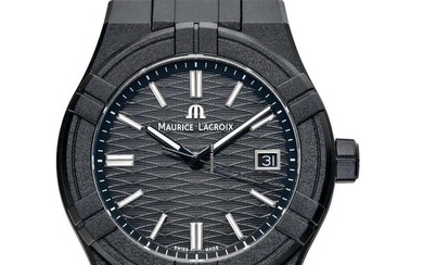 Maurice Lacroix AIKON AI2008-00000-300-0 - Aikon Quartz Black Dial Plastic Men's Watch