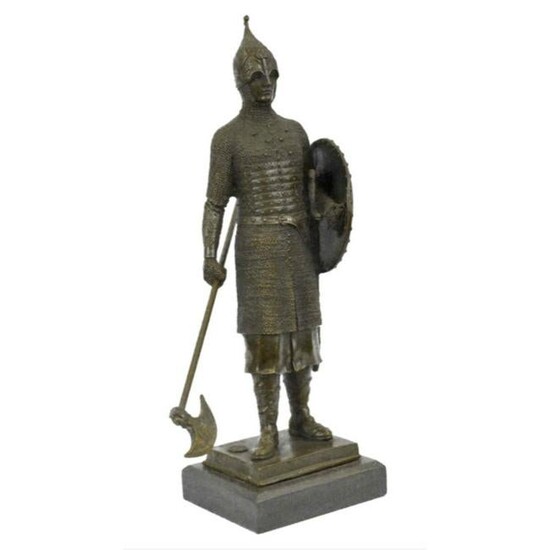 Medieval Knight Warrior Bronze Sculpture