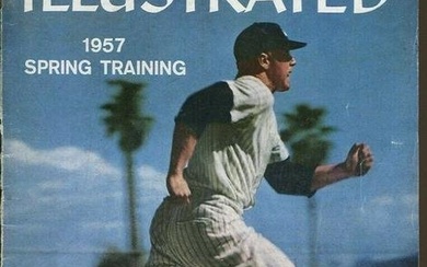 Mickey Mantle 1957 Sports Illustrated 3/4 Yankees 74936