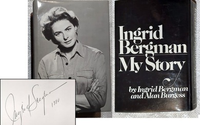 My Story, by Ingrid Bergman and Alan Burgess. Signed by Ingrid Bergman on the front free endpaper.