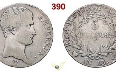 NAPOLEONE I, Imperatore (1804-1814) 5 Franchi An. 13 (1804-1805), Torino...