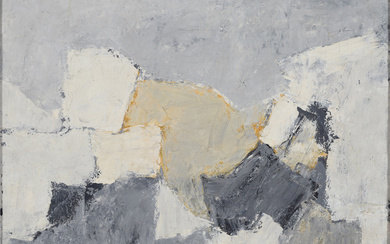 NICOLAS DE STAEL. In the manner of. “Abstract composition.” Oil on canvas. Dating around 1950.