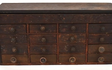 Oak Watch Makers Cabinet
