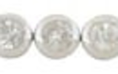 Oscar Friedman Platinum Diamond Link Bracelet, Total Diamond Wt.- 12.06 cts., L.- 7 1/8 in., with