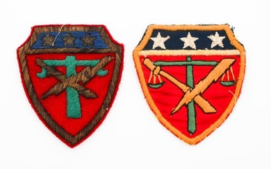 POST WWII US MP JAPANESE WAR CRIME TRIAL PATCHES