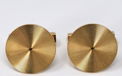 Pair of Tiffany & Co. 14k Yellow Gold Cufflinks