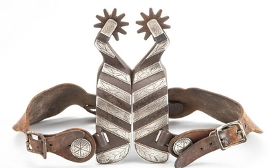 Pair of single mounted Spurs by Texas Bit and Spur