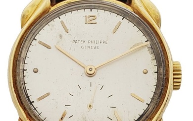 Patek Philippe Calatrava 2431 18k Gold Fancy Teardrop Flame Lug Cal 12-400 Vintage Mens Wrist Watch