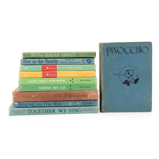 "Pinocchio" by Carlo Collodi and More Children's Books, Early/Mid-20th Century