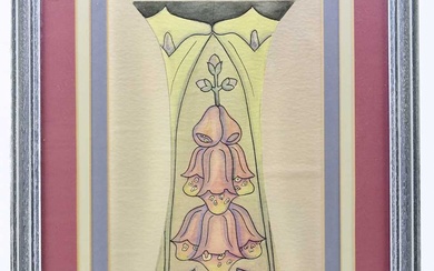 RACHEL BISHOP FOR MOORCROFT; limited edition print of a vase...