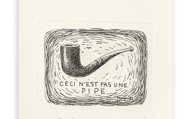 RENÉ MAGRITTE (1898-1967) Ceci n'est pas une pipe (L'Air et le Chanson), 1962