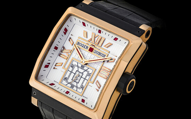 ROGER DUBUIS, LIMITED EDITION OF 28 PIECES, PINK GOLD KING SQUARE