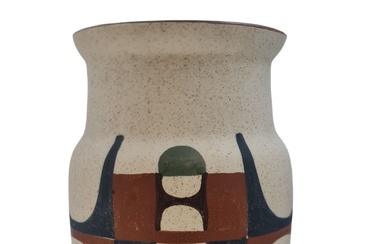 Rare very large Lapid, Carmel model, vase with geometric,...